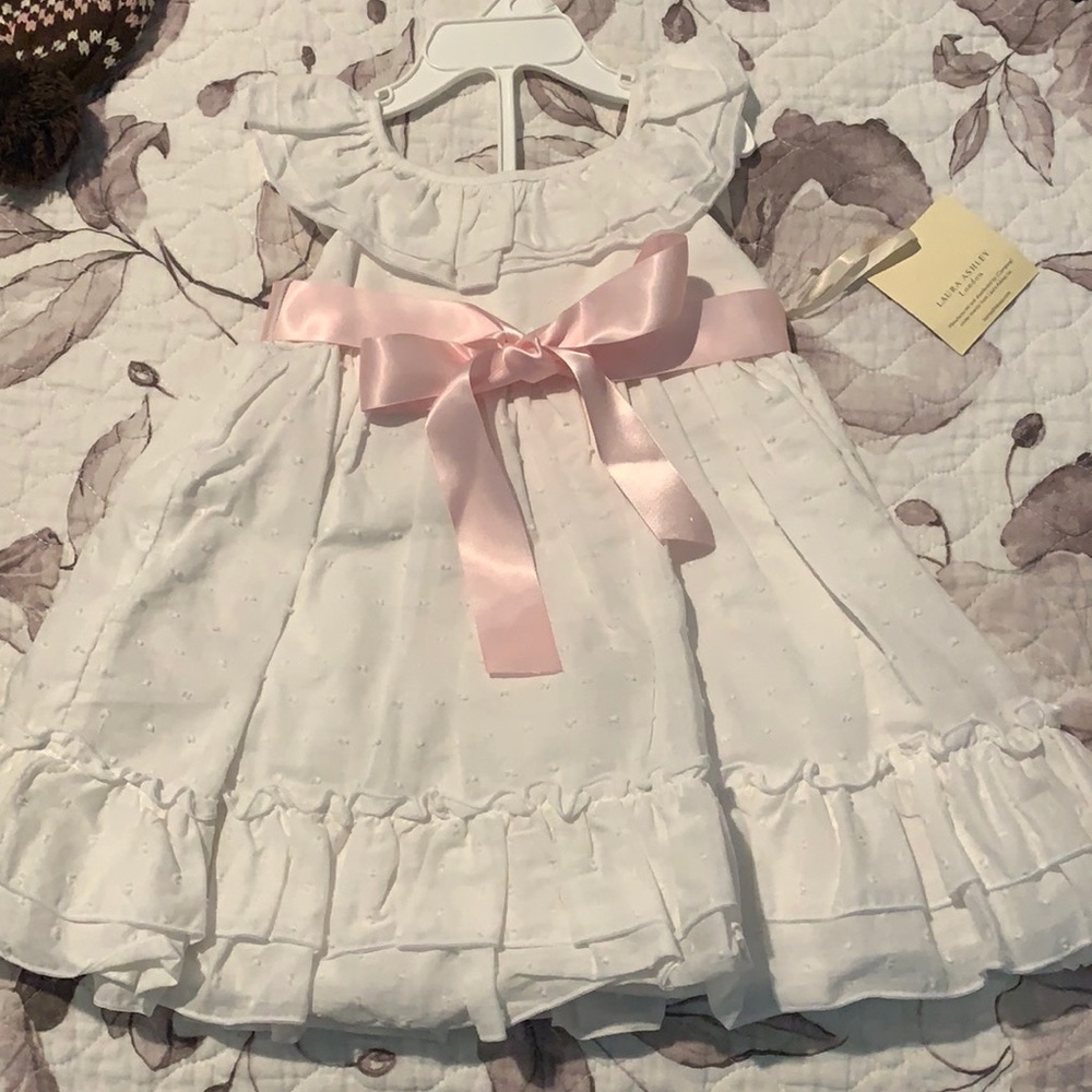 Amazing white dress for baby.